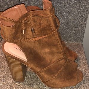 Torrid suede ankle heels